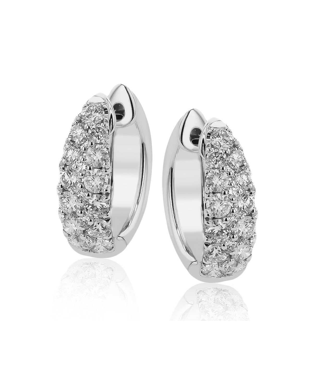 Simon G.- HOOP EARRINGS IN 18K GOLD WITH DIAMONDS
