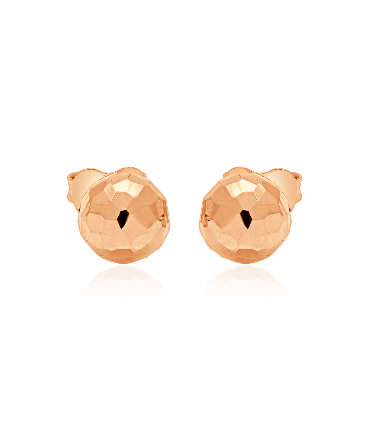 14K Rose Gold 7mm Ball Studs