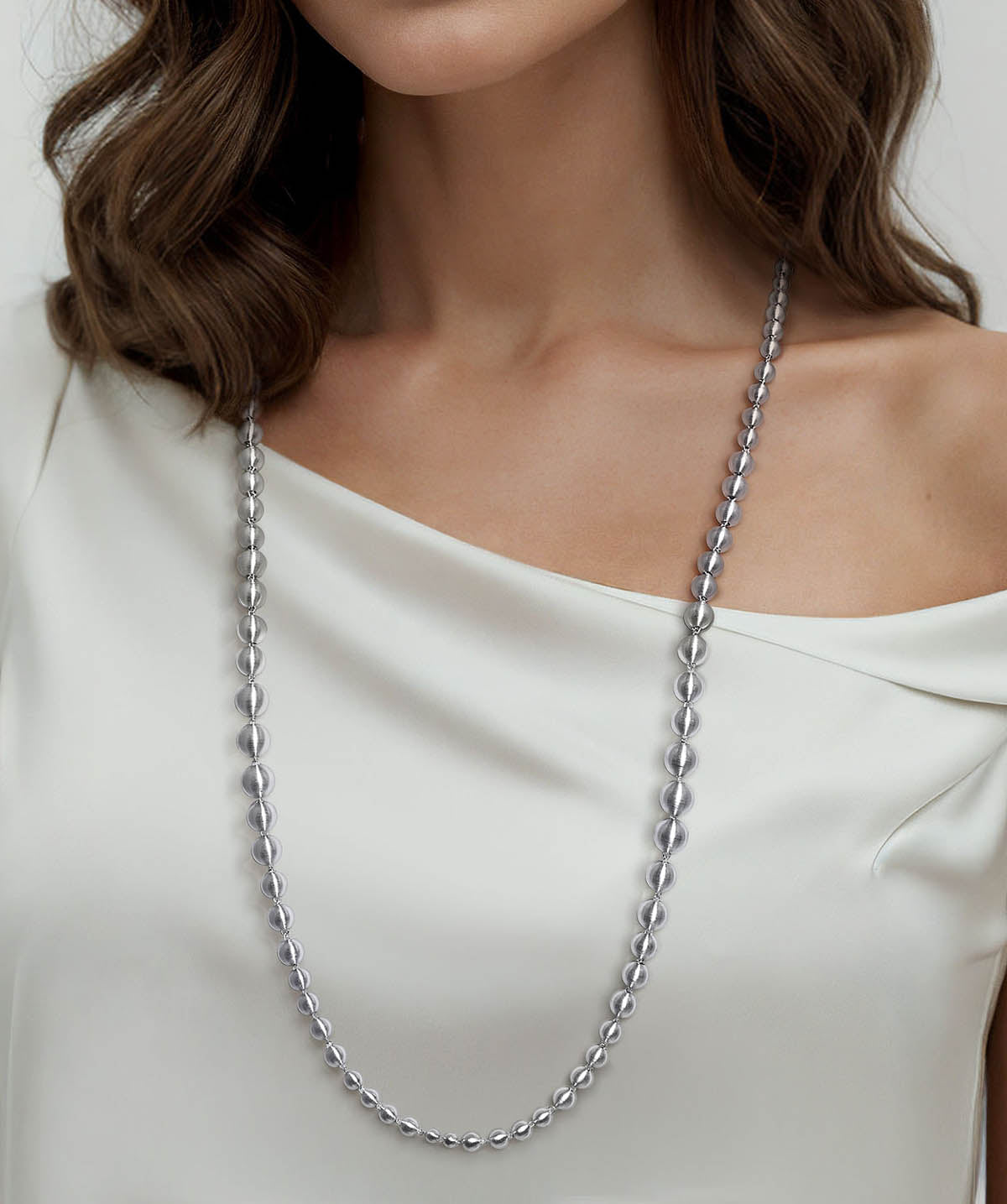 925 Sterling Silver Bujukan Beads Chain Necklace