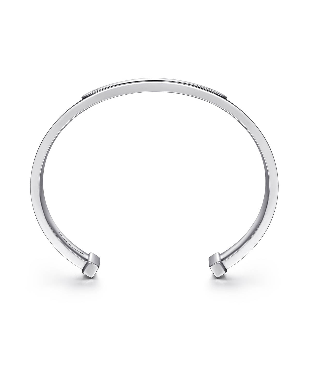 925 Sterling Silver and Leather ID Cuff Bracelet