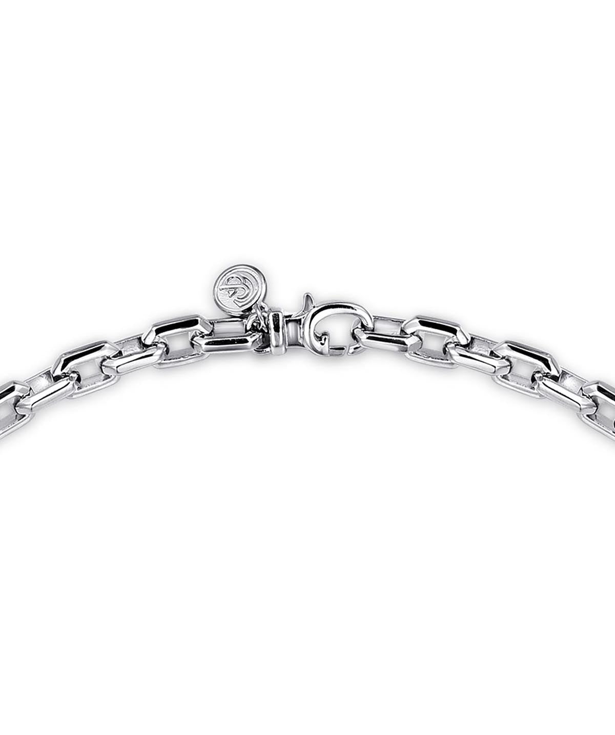 22 Inch 925 Sterling Silver Faceted Chain Necklace