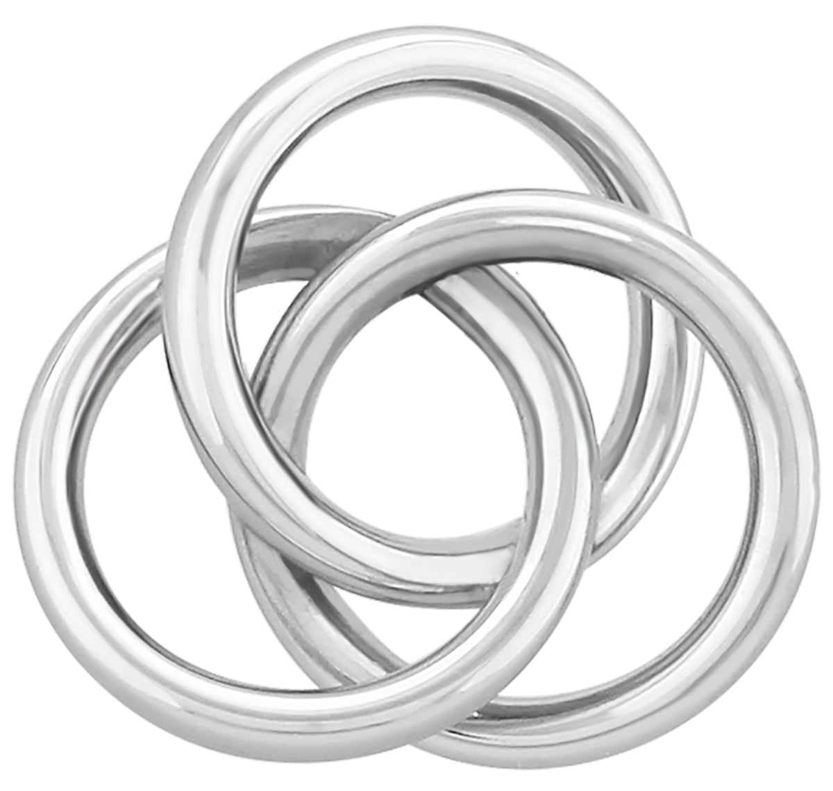 14K White Gold Love Knot Stud Earrings