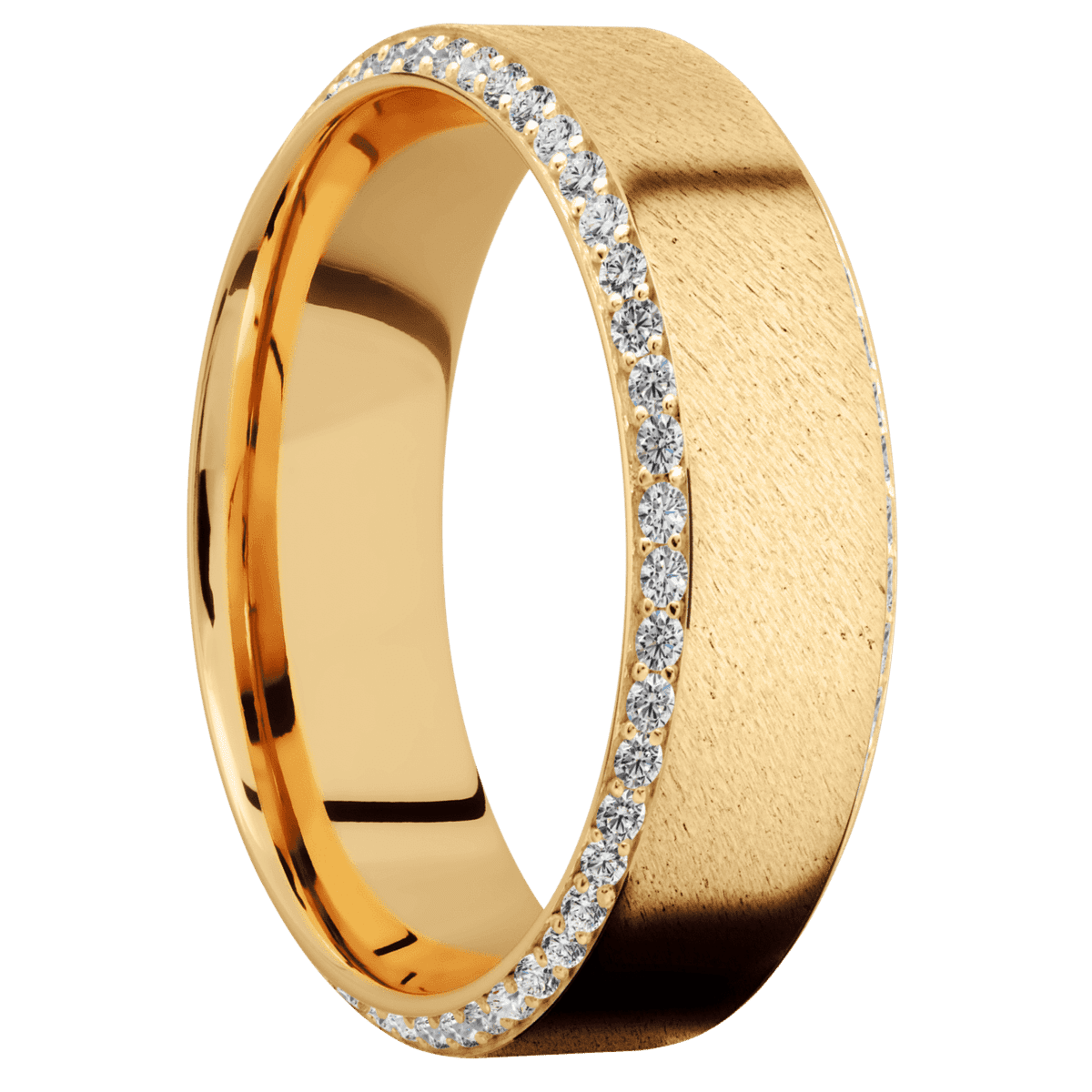 14K Yellow Gold + Anglestone , Polish Finish
