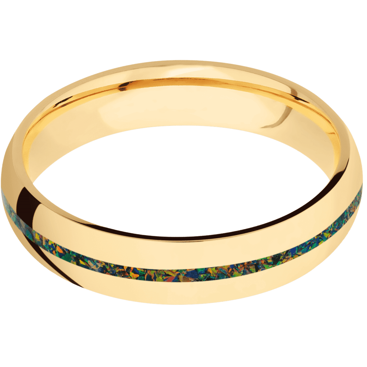 10K Yellow Gold + Polish Finish