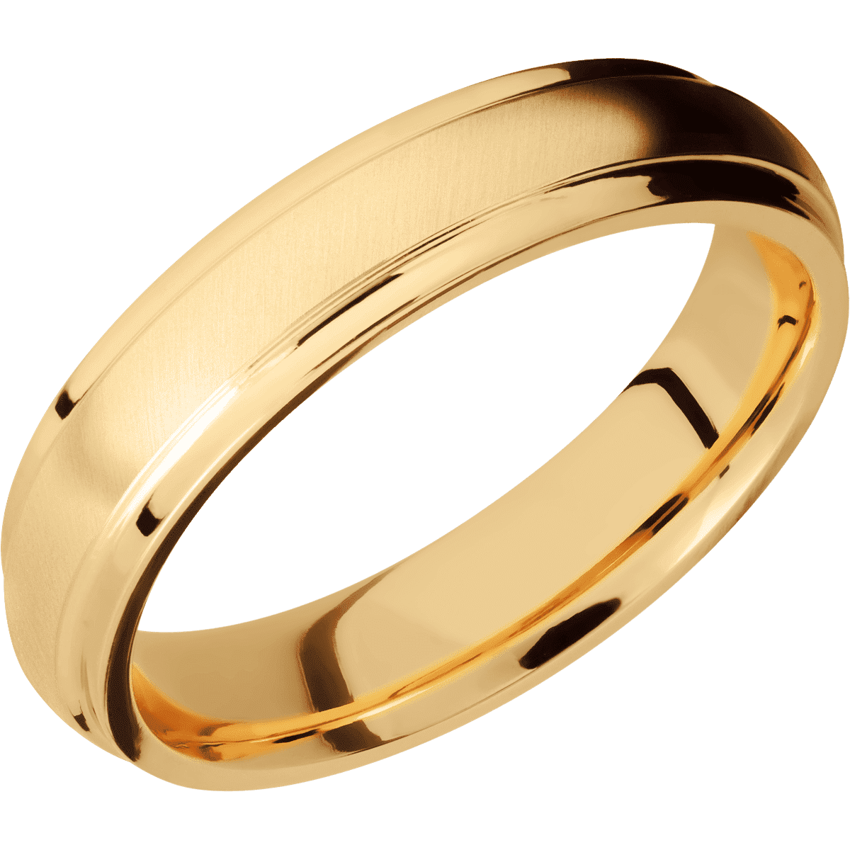 14K Yellow Gold + Anglesatin , Polish Finish
