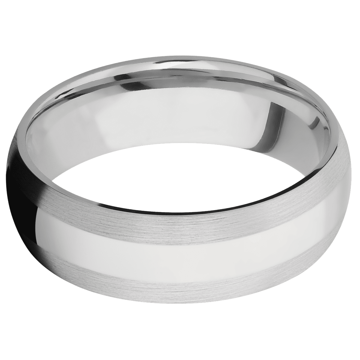14K White Gold + Satin Finish