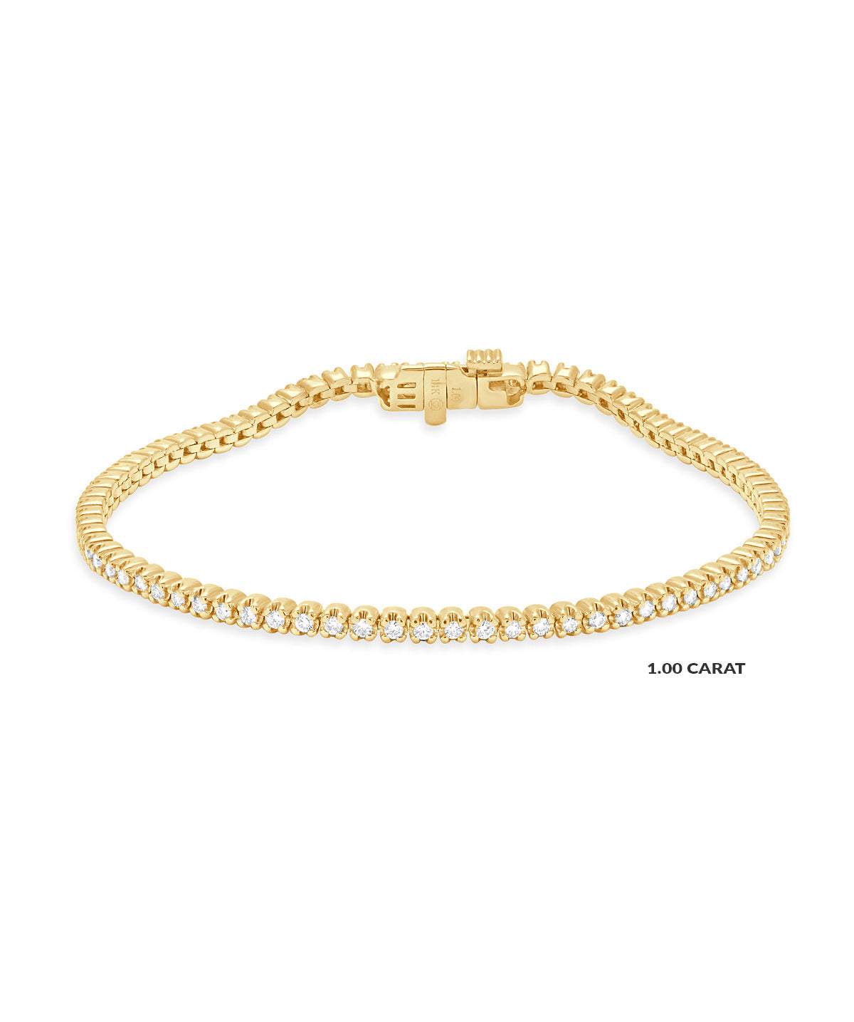 14K Gold Natural Diamond Tennis Bracelets