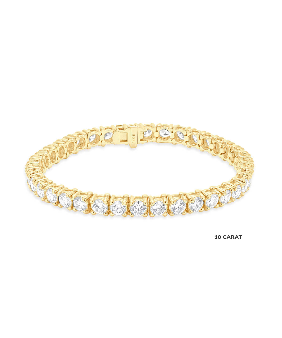 14K White Gold Lab Grown Diamond Tennis Bracelets