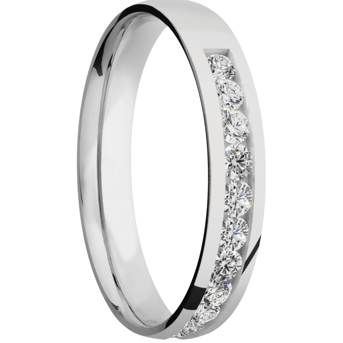 14K White Gold + Polish Finish