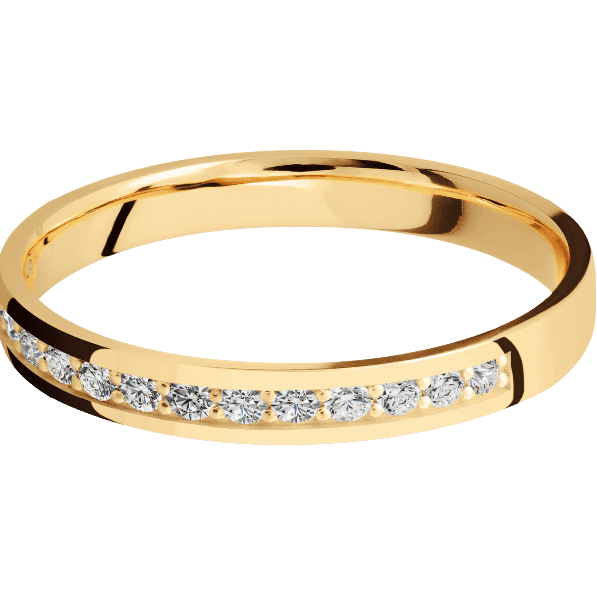 18K Yellow Gold + Polish Finish