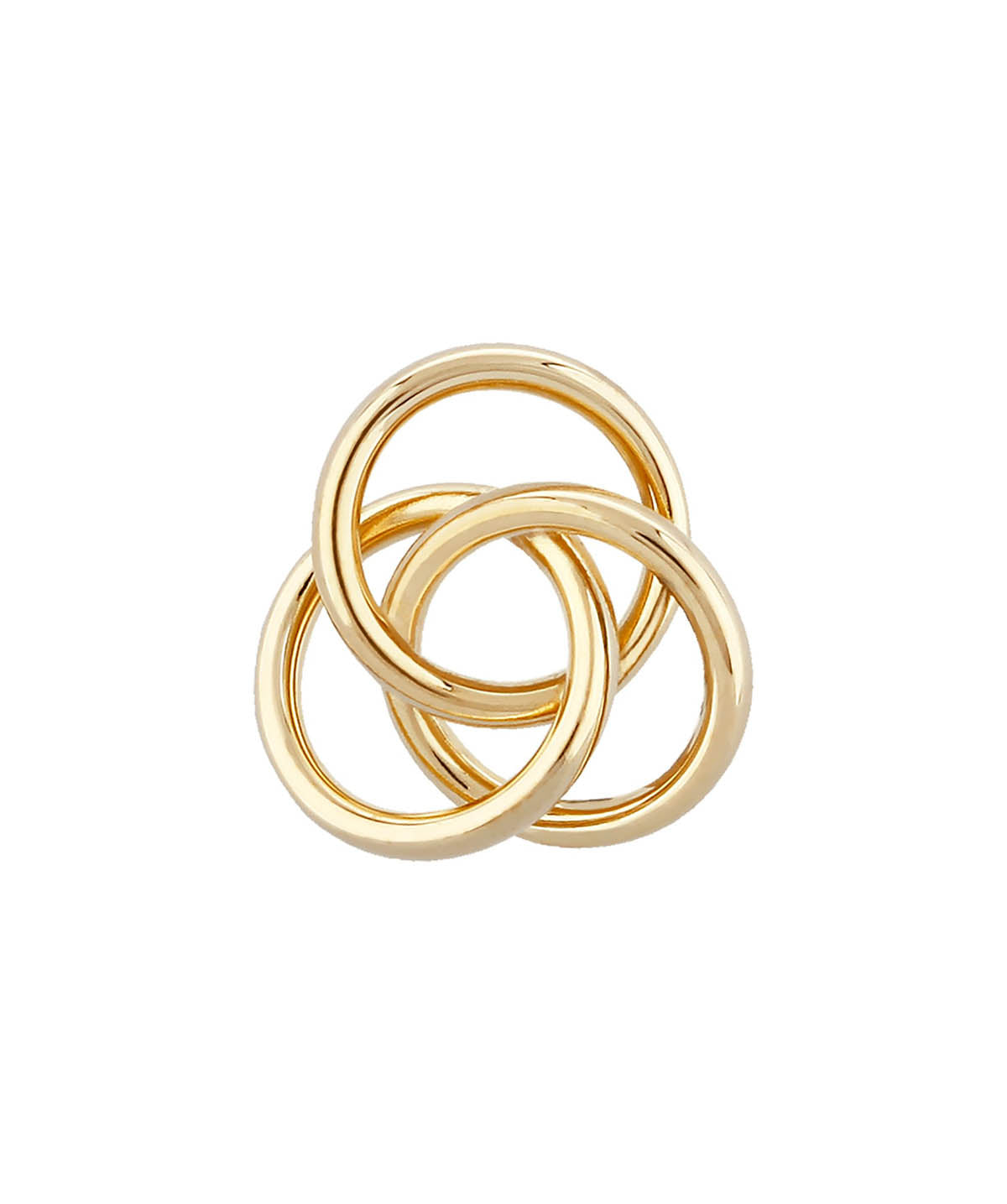 14K Yellow Gold Love Knot Stud Earrings