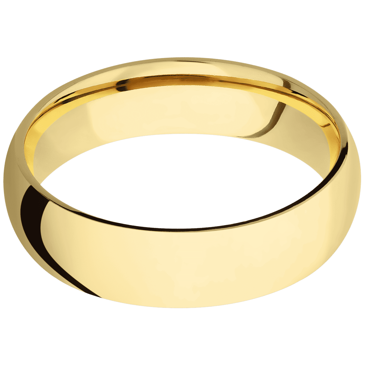 14K Yellow Gold + Polish Finish