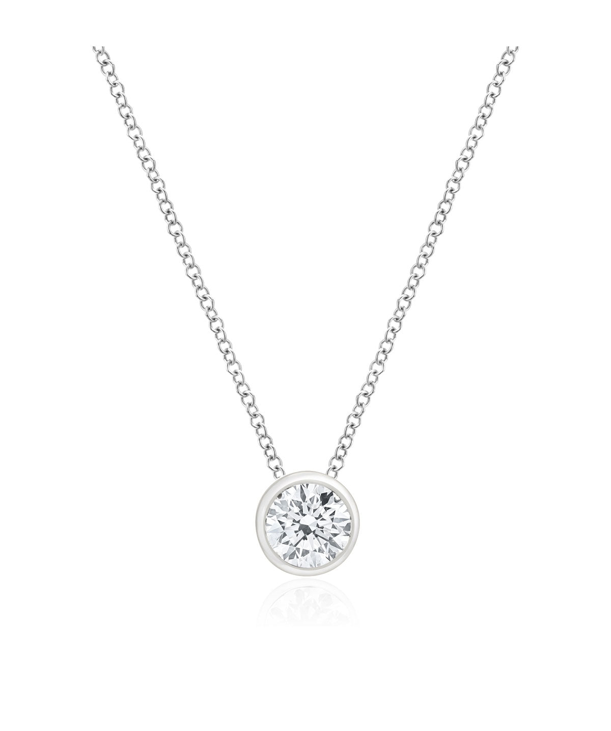 Bellman Jeweler's 14K Gold Diamond Bezel Pendants