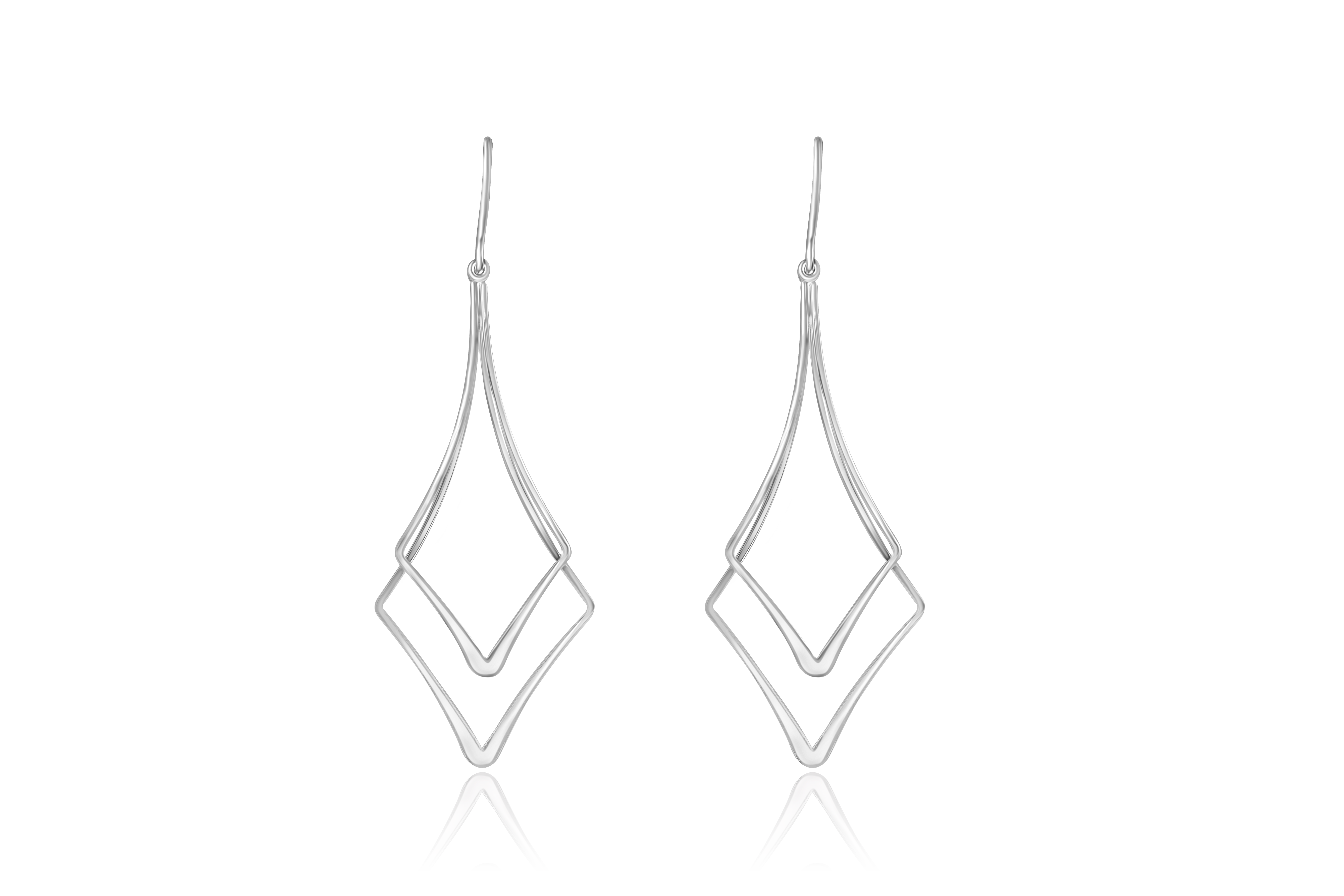 Sterling Silver Diamond Drop Dangle Earring