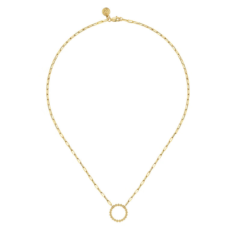 14K Yellow Gold Chain Necklace-Bujukan