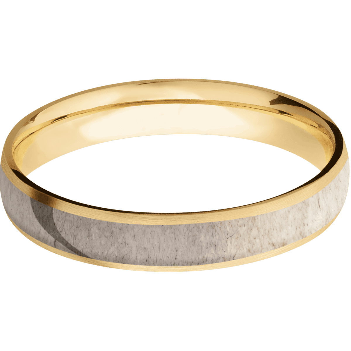 10K Yellow Gold + Satin Finish