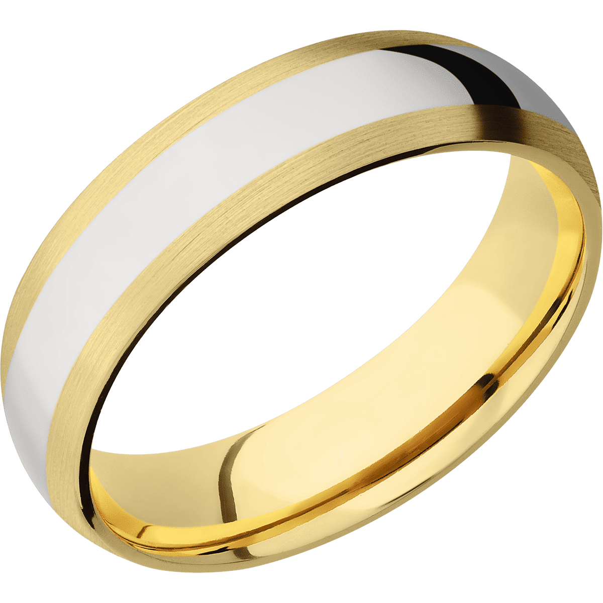 18K Yellow Gold + Satin Finish