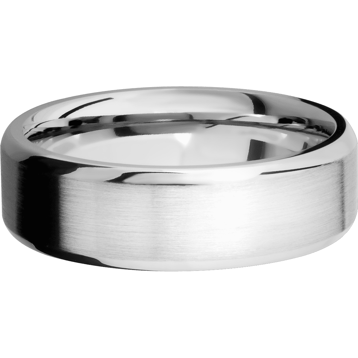 10K White Gold + Satin , Polish Finish