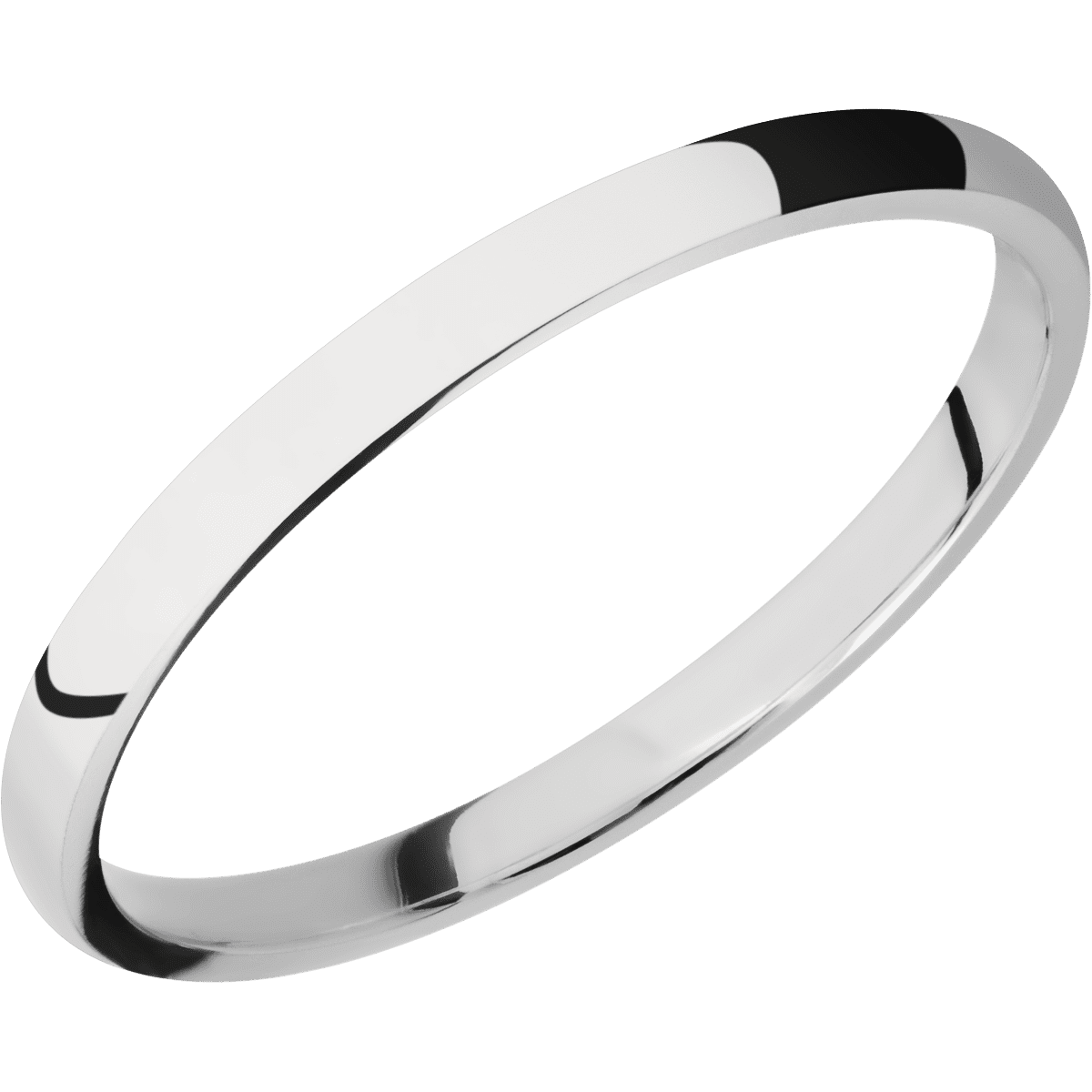 14K White Gold + Polish Finish
