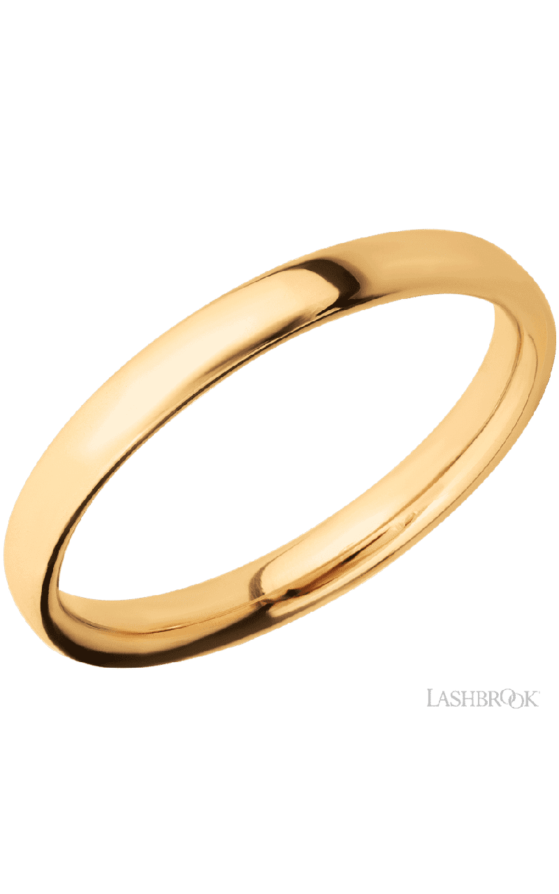 3 mm wide Ultra Comfort (our most comfortable profile) 14K Yellow Gold band.