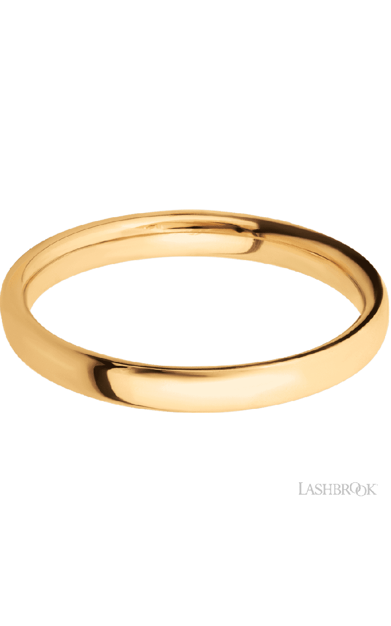 3 mm wide Ultra Comfort (our most comfortable profile) 14K Yellow Gold band.