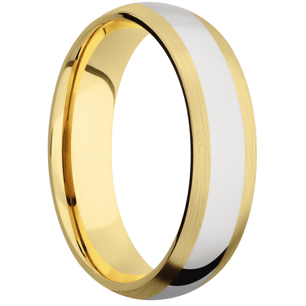 18K Yellow Gold + Satin Finish