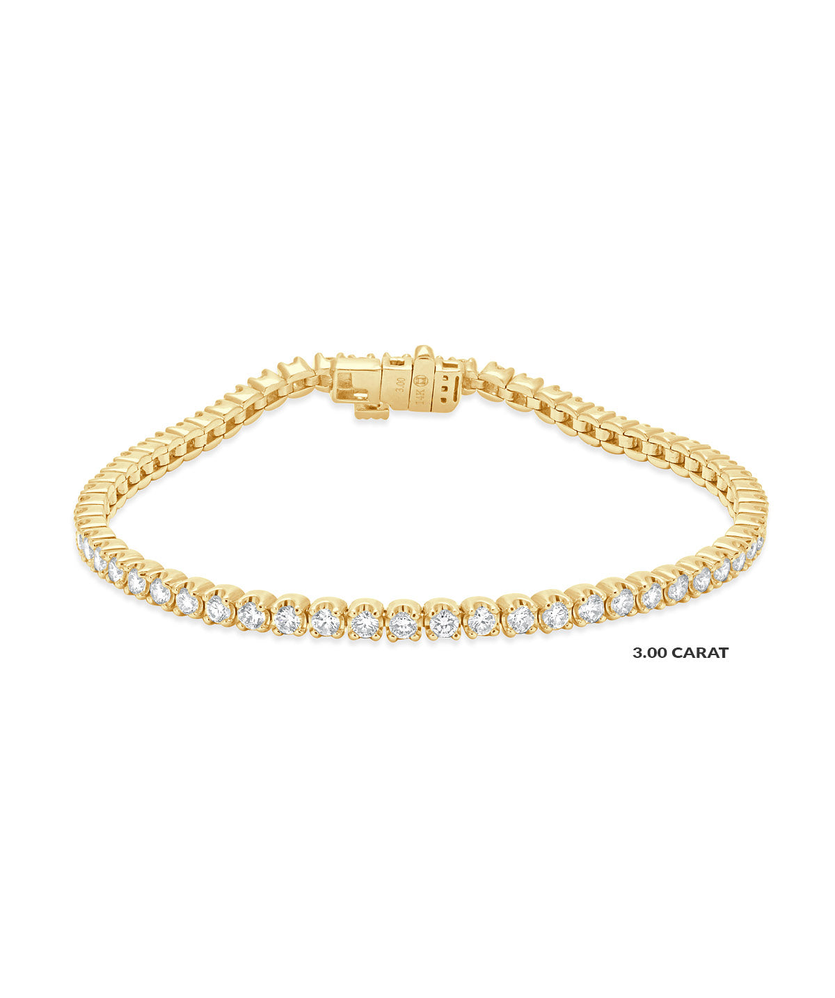 14K Gold Natural Diamond Tennis Bracelets