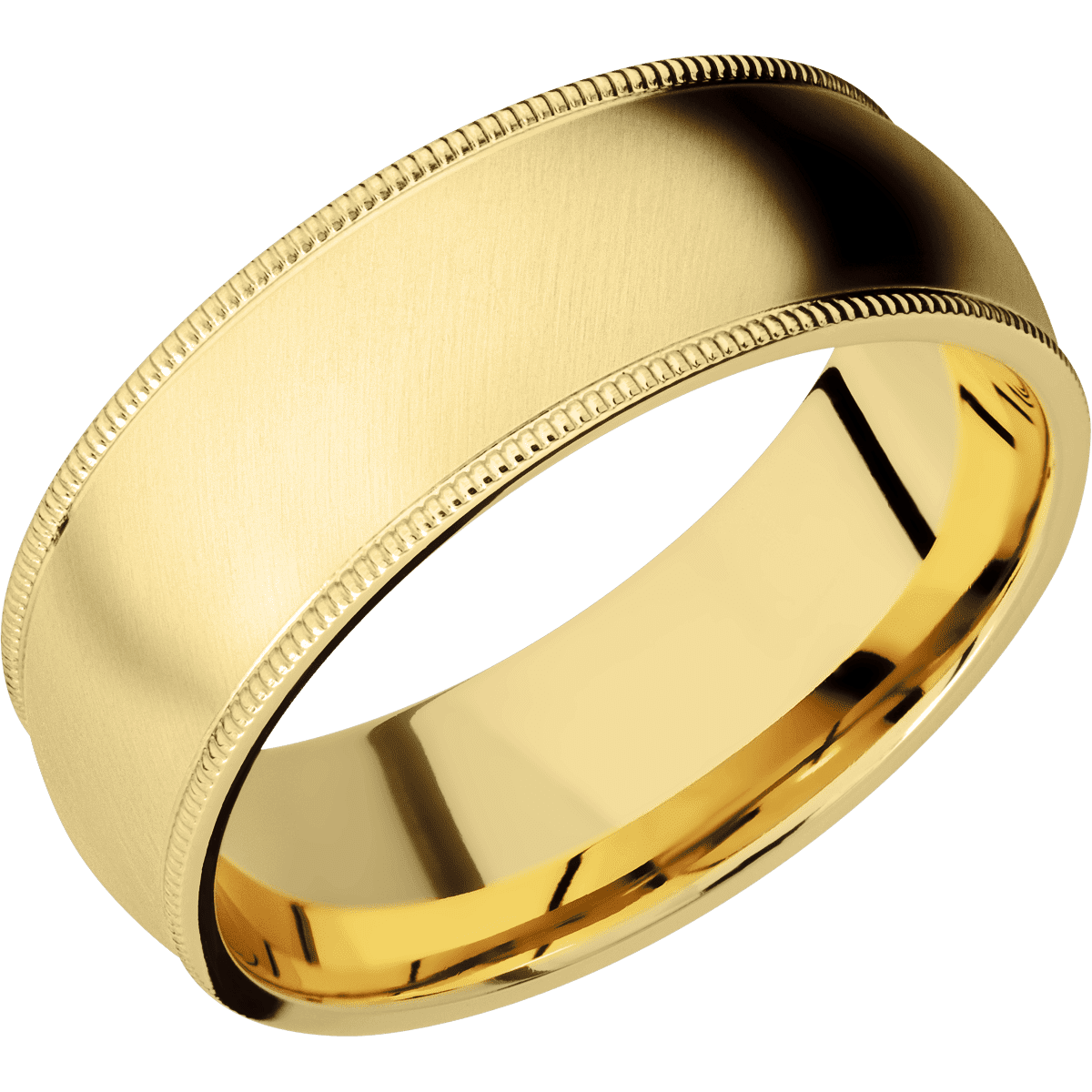 14K Yellow Gold + Anglesatin Finish