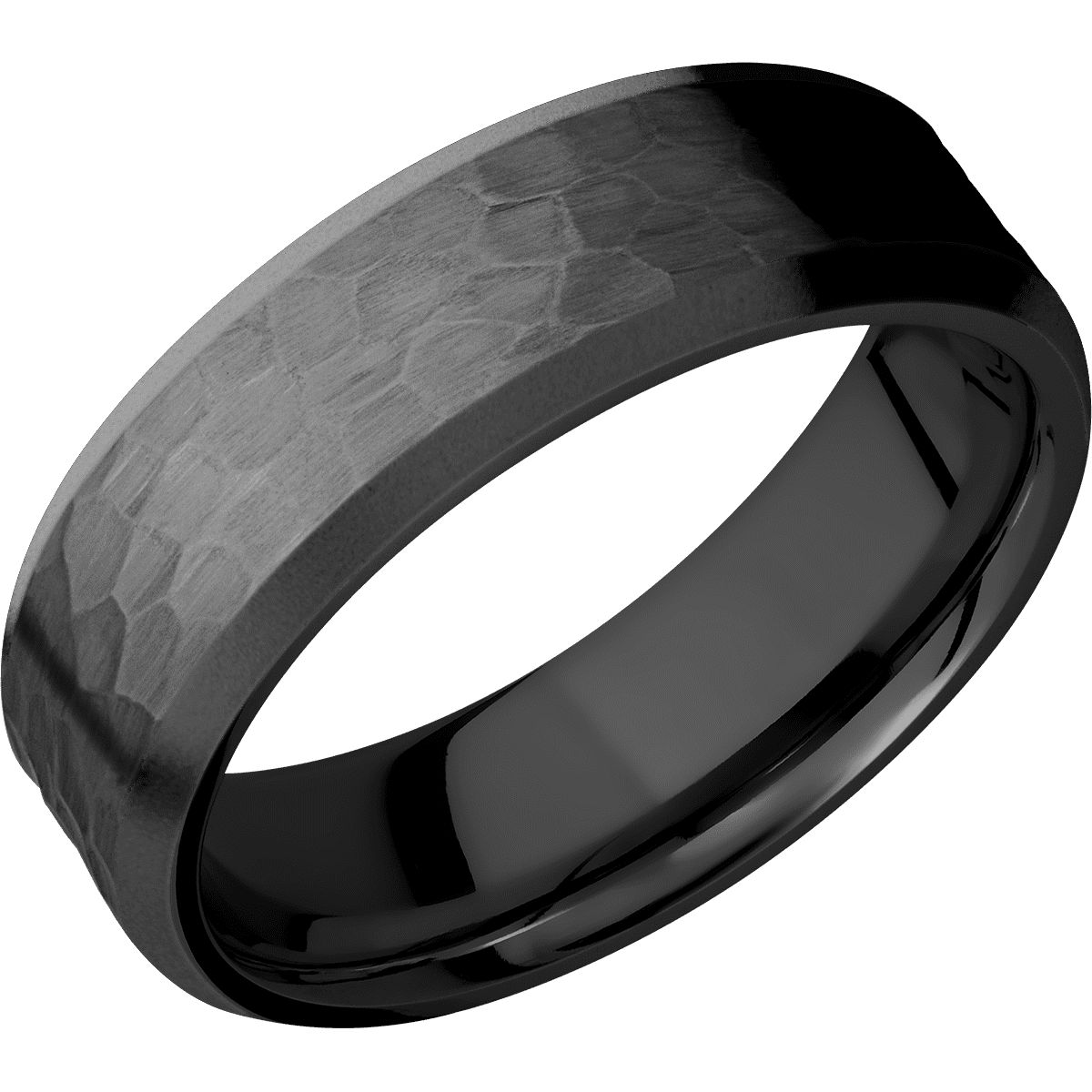 Zirconium + Hammer , Bead Finish