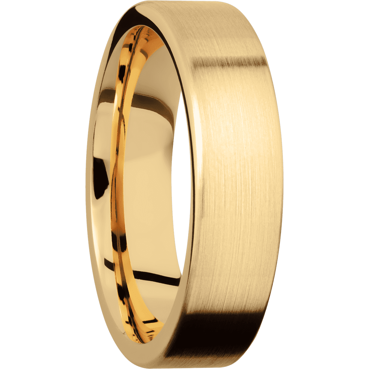 18K Yellow Gold + Satin Finish