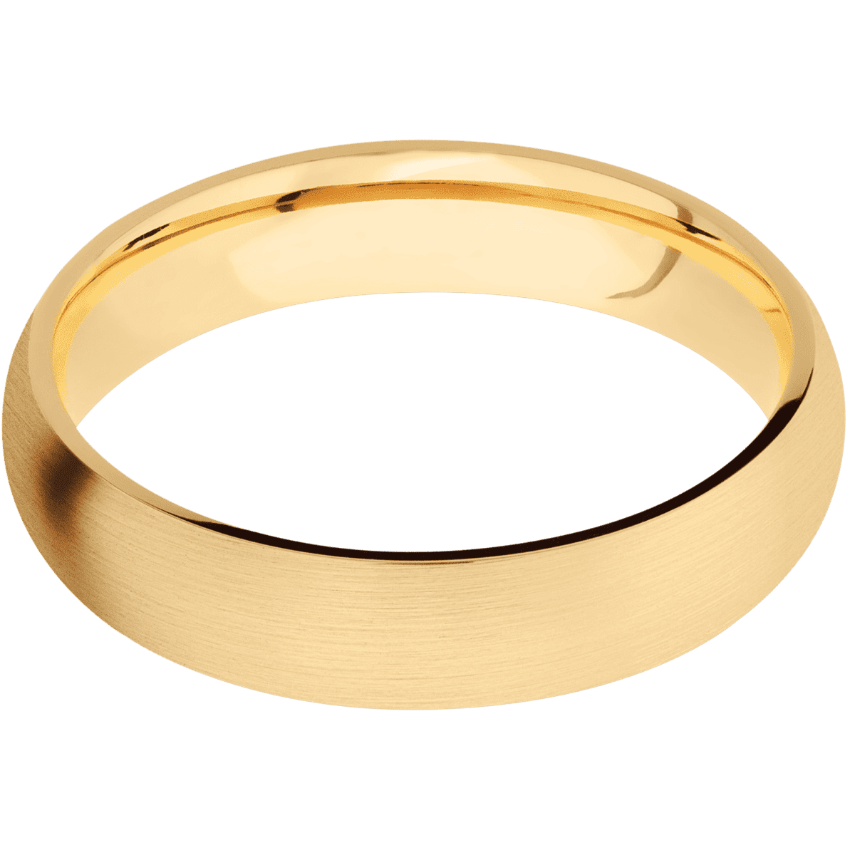 10K Yellow Gold + Satin Finish