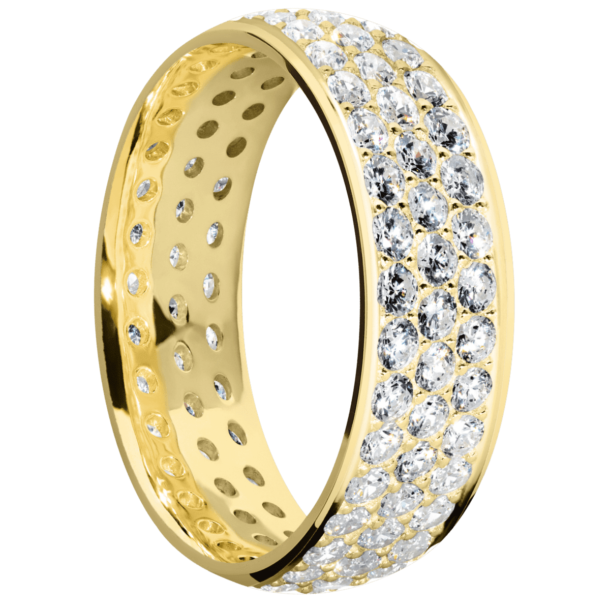 14K Yellow Gold + Polish Finish