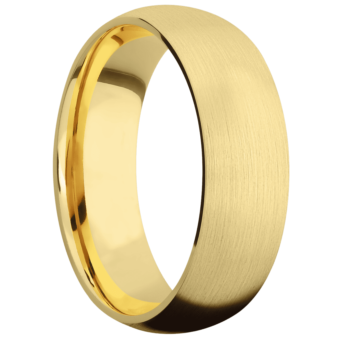 10K Yellow Gold + Satin Finish