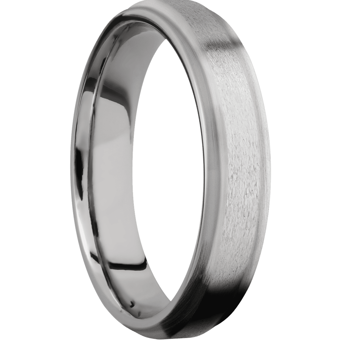 14K White Gold + Stone , Satin Finish