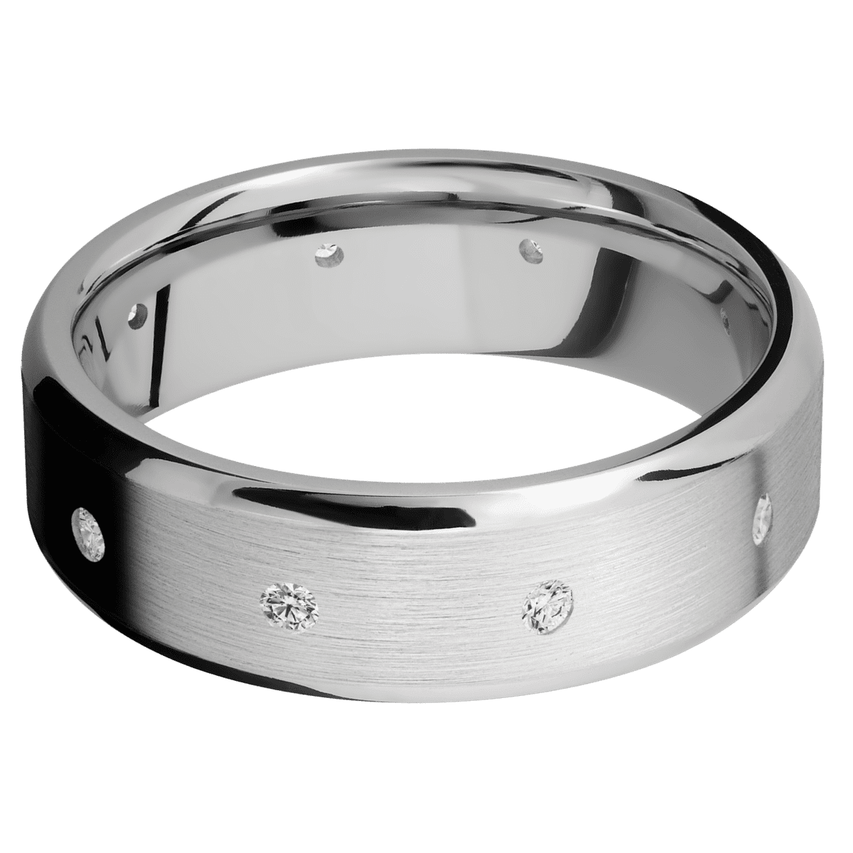 Palladium Silver + Satin , Polish Finish
