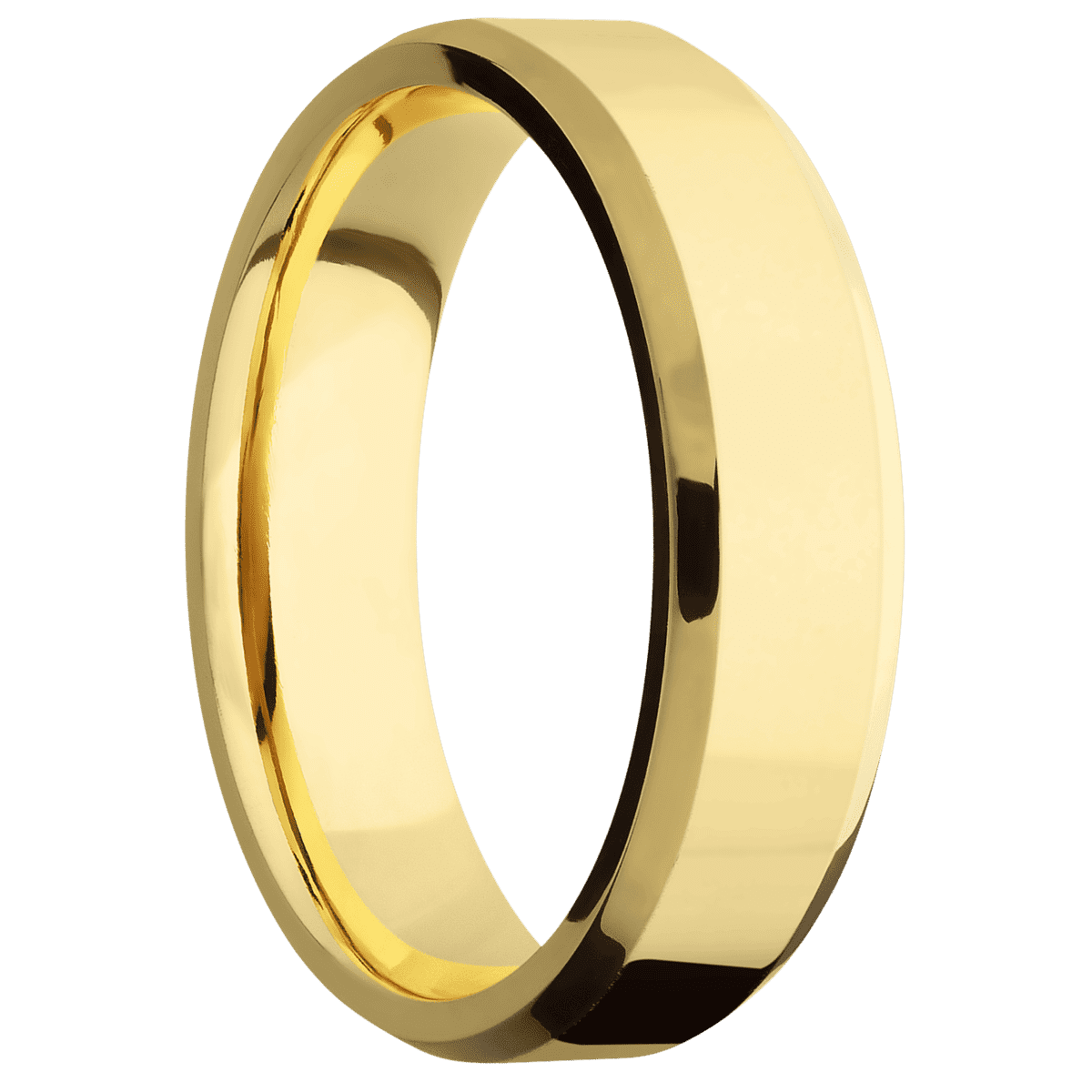 14K Yellow Gold + Polish , Polish Finish