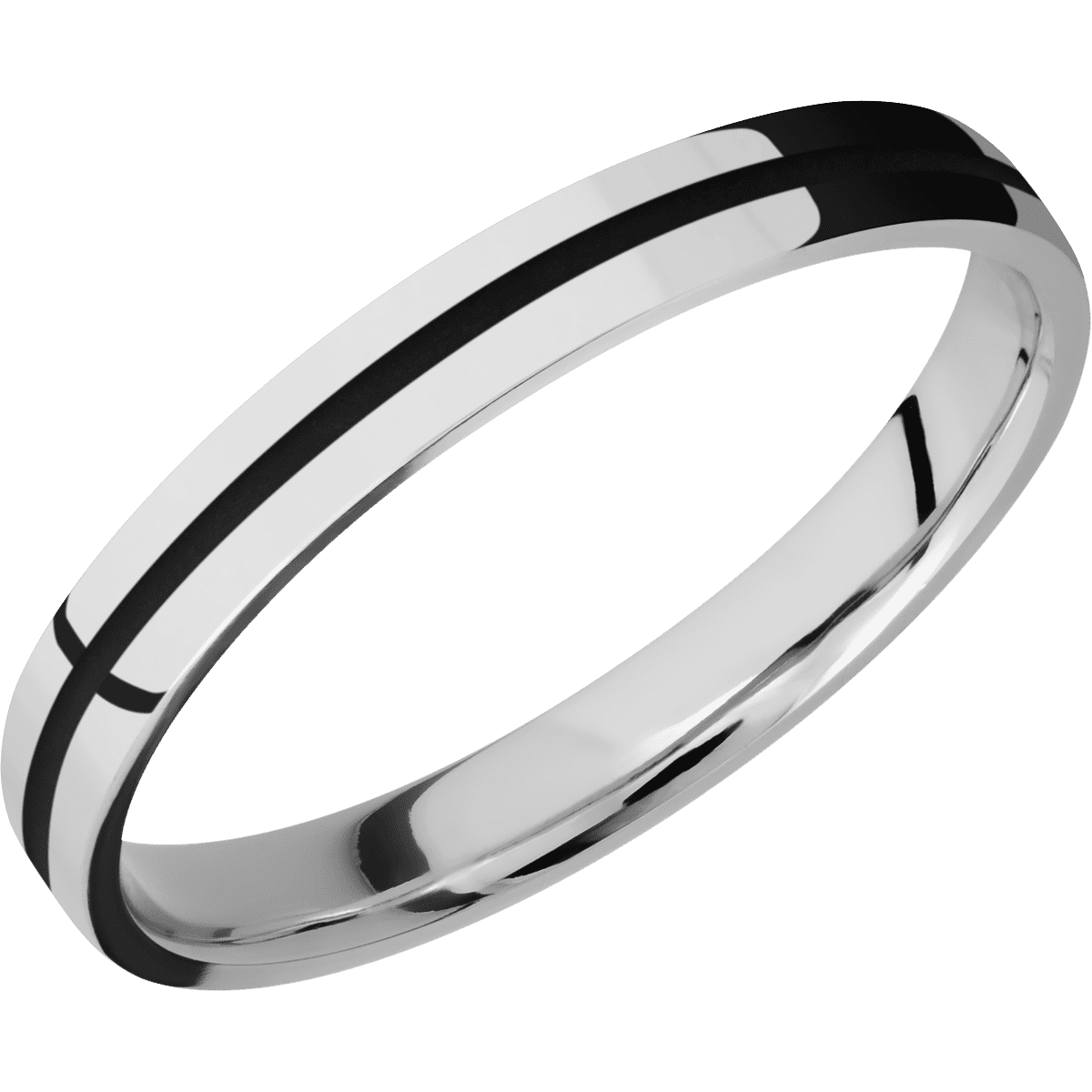 Palladium Silver + Polish Finish