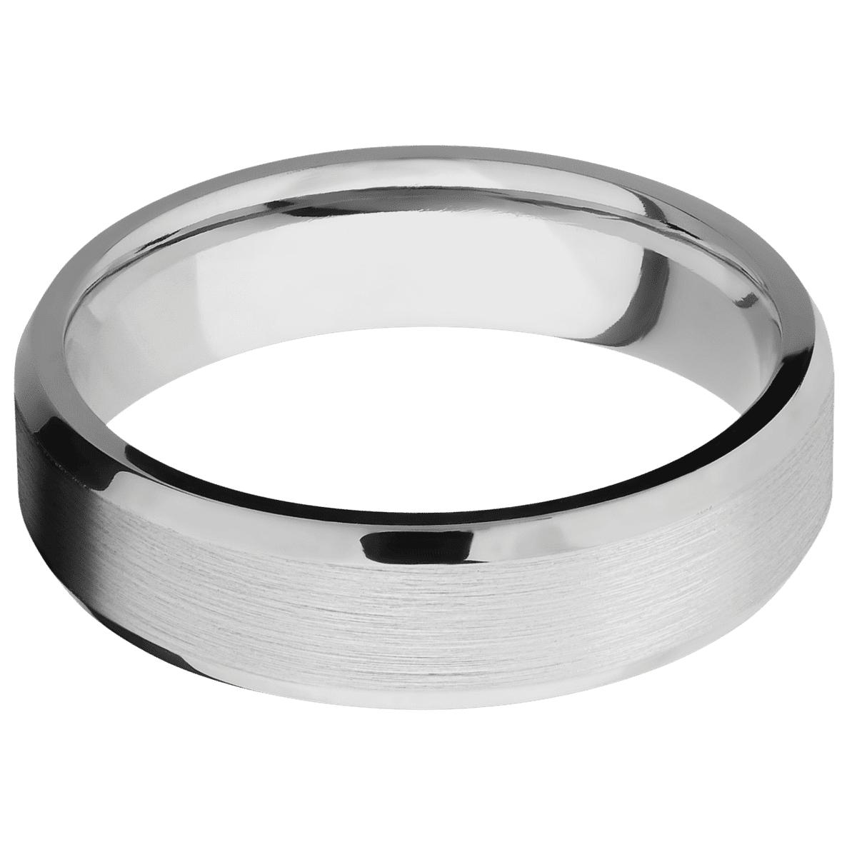 14K White Gold + Satin , Polish Finish