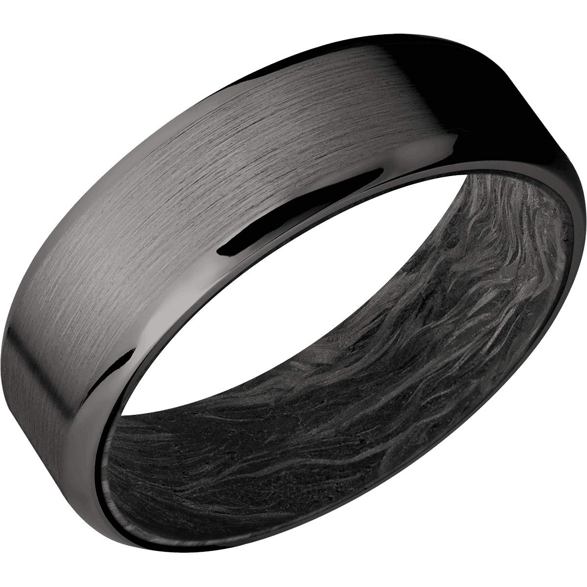 Tantalum Noir + Satin , Polish Finish + Forged Carbon Fiber