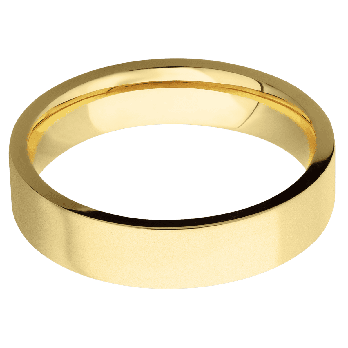 14K Yellow Gold + Bead Finish