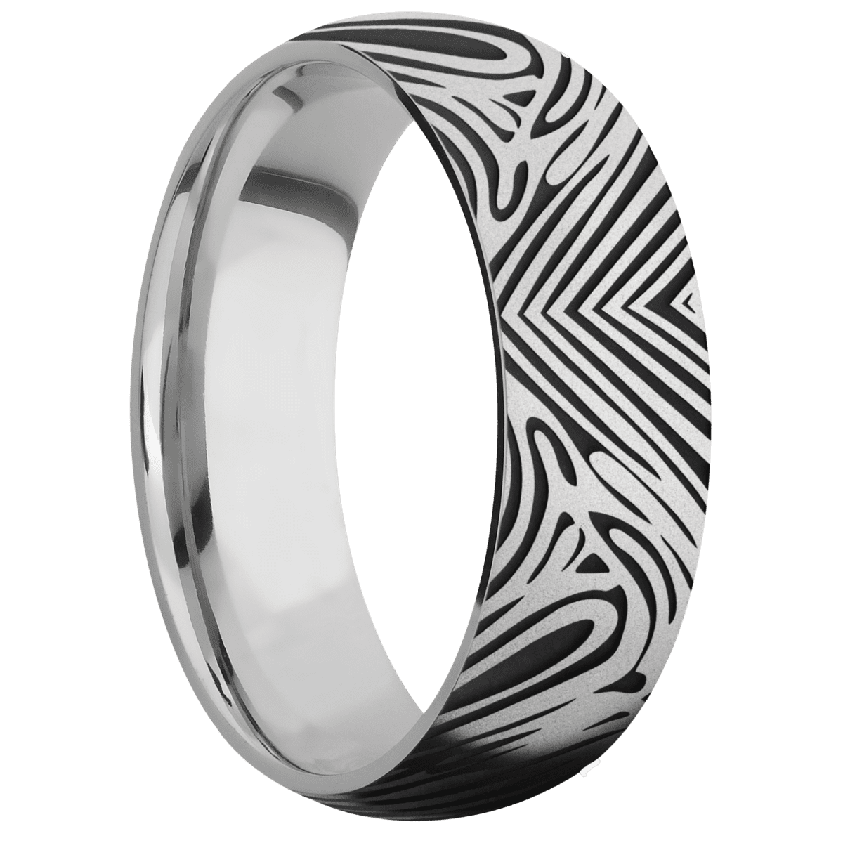 14K White Gold + Bead Finish