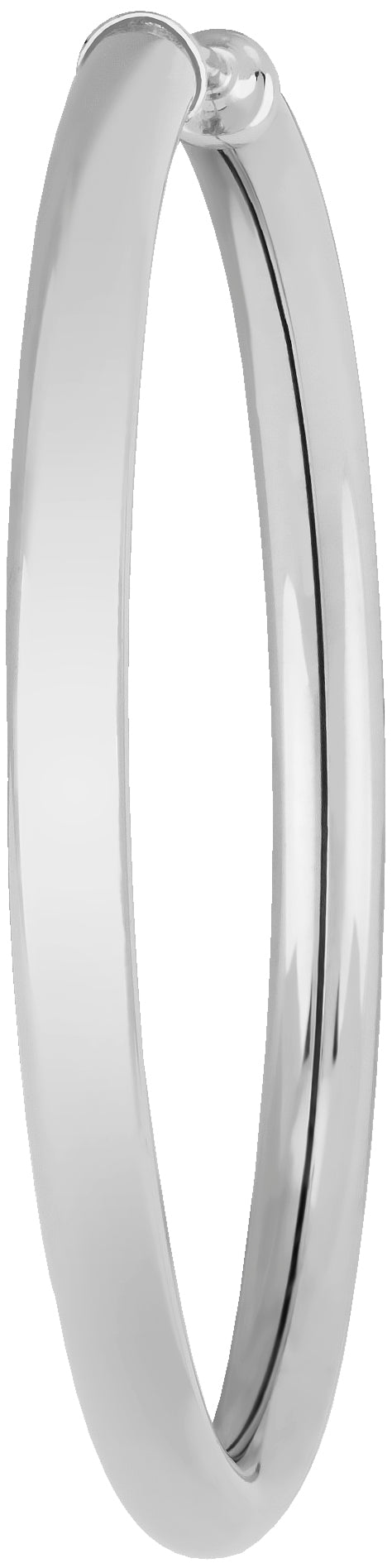 Sterling Silver 40MM Tube Hoop Earrings