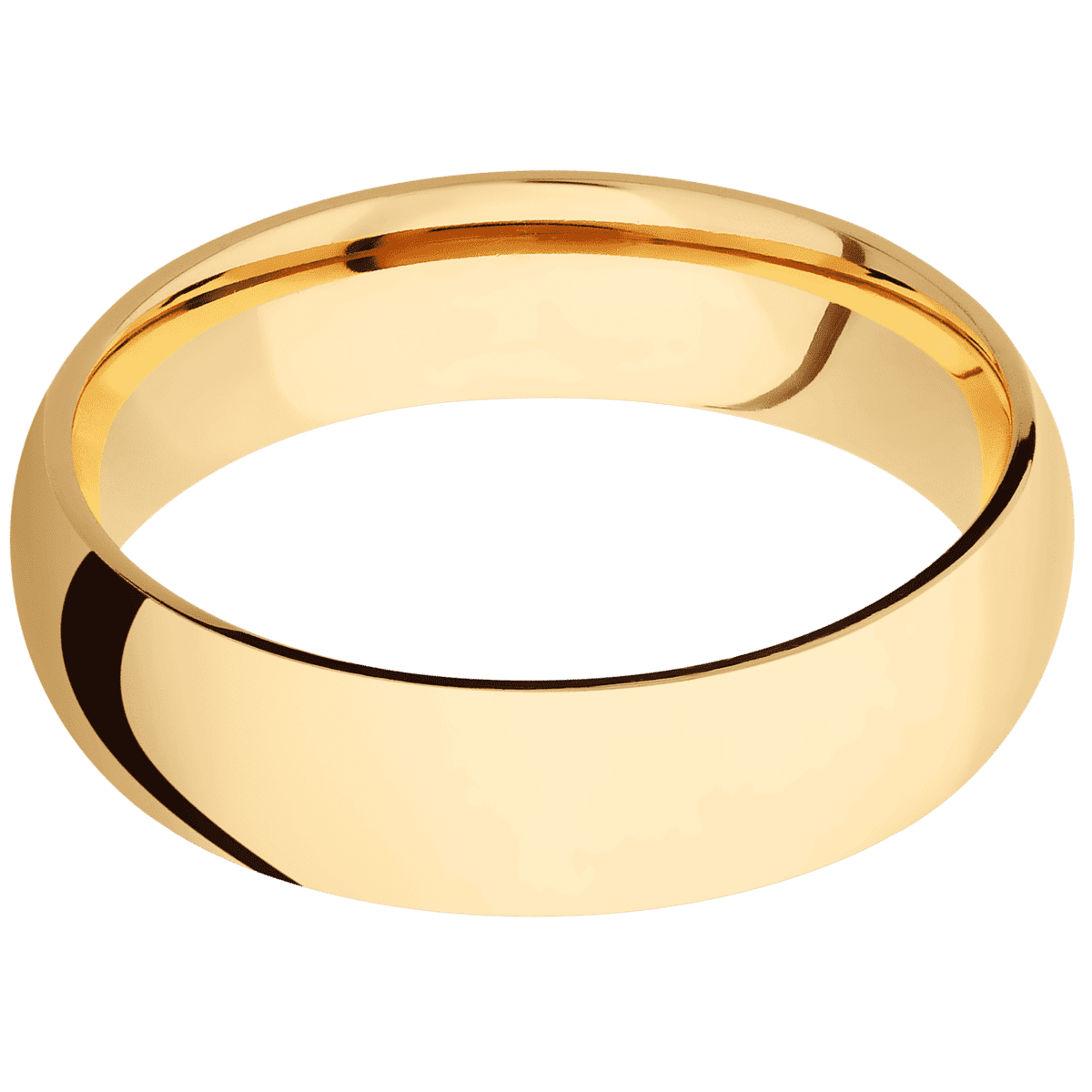 14K Yellow Gold + Polish Finish