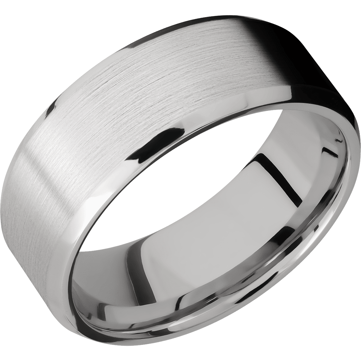 14K White Gold + Satin , Polish Finish
