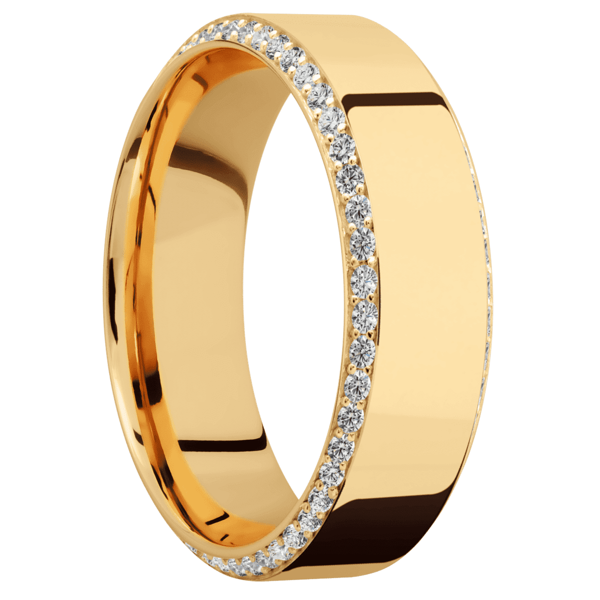 14K Yellow Gold + Polish , Polish Finish