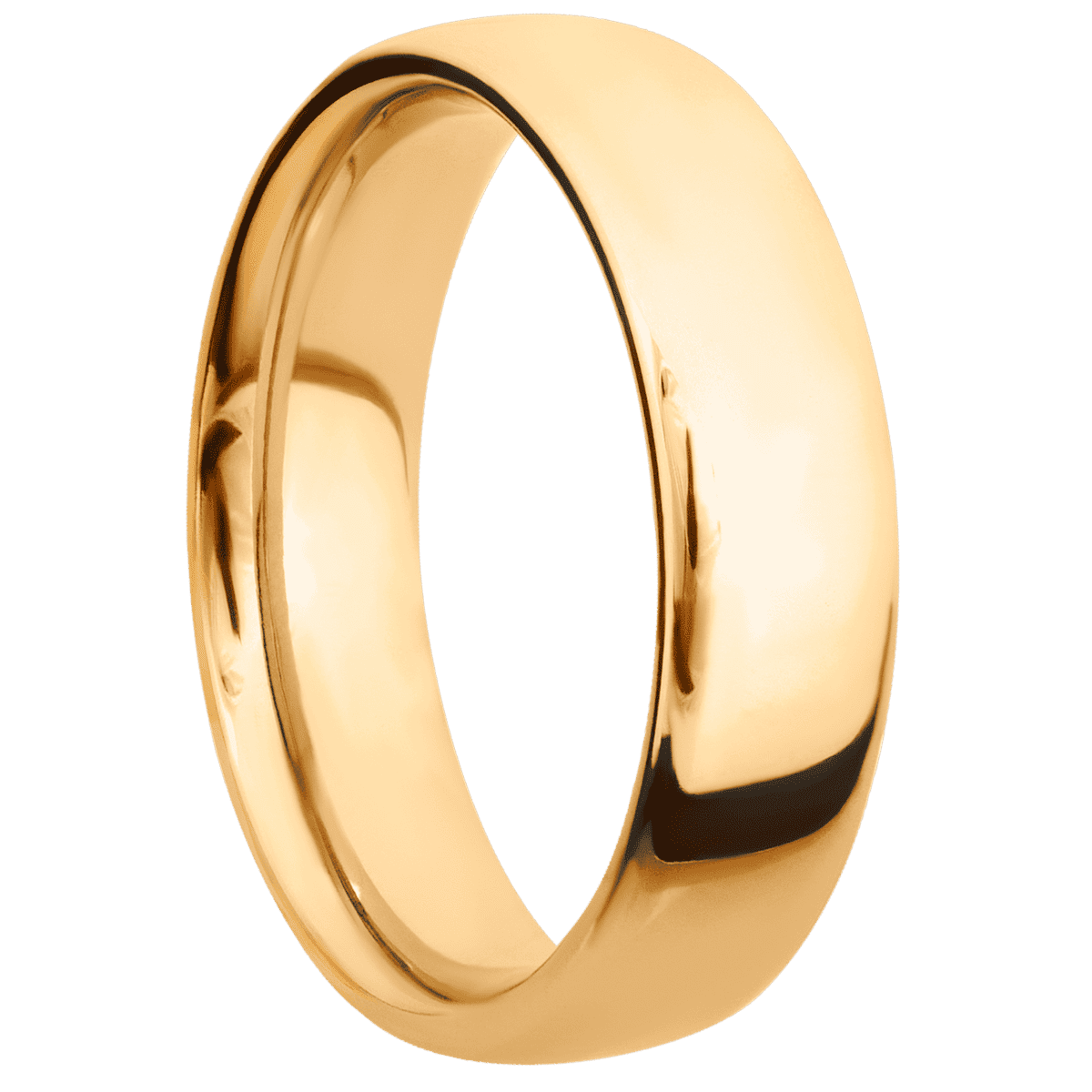 14K Yellow Gold + Polish Finish