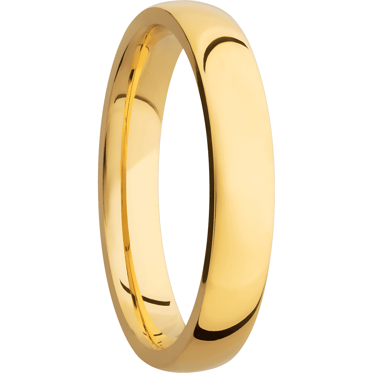 14K Yellow Gold + Polish Finish