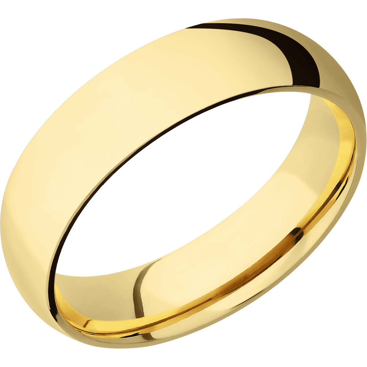 14K Yellow Gold + Polish Finish