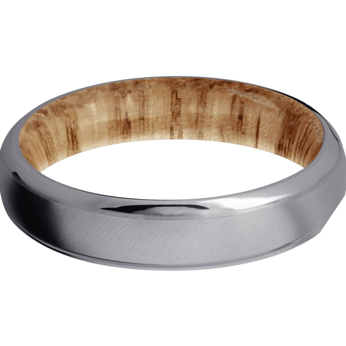 Tantalum + Anglesatin , Polish Finish + Natural Oak