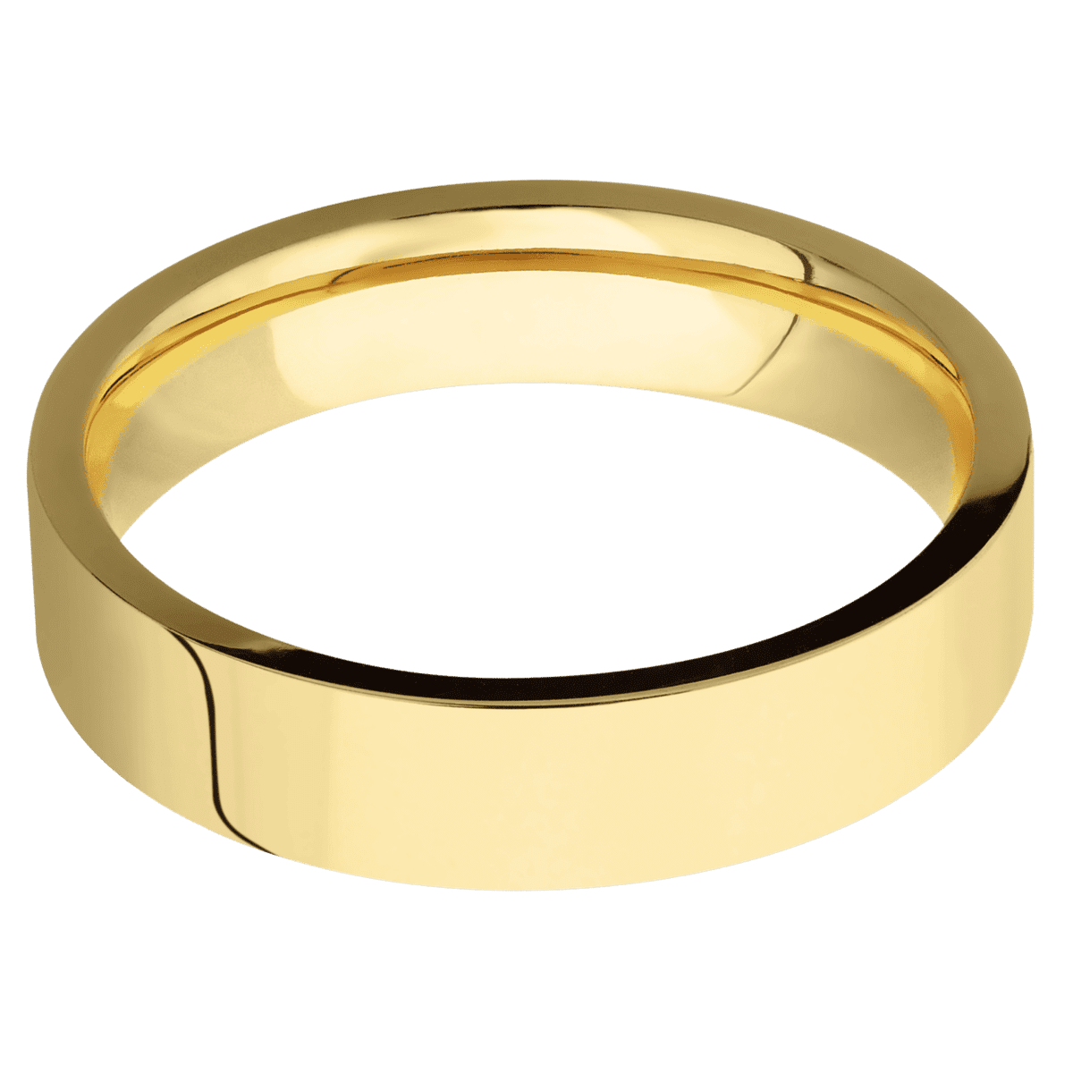 14K Yellow Gold + Polish Finish